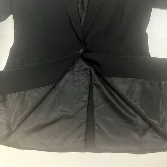 Jones New York Black Blazer Women’s Size 8 One Button Career Jacket USA - Picture 4 of 15